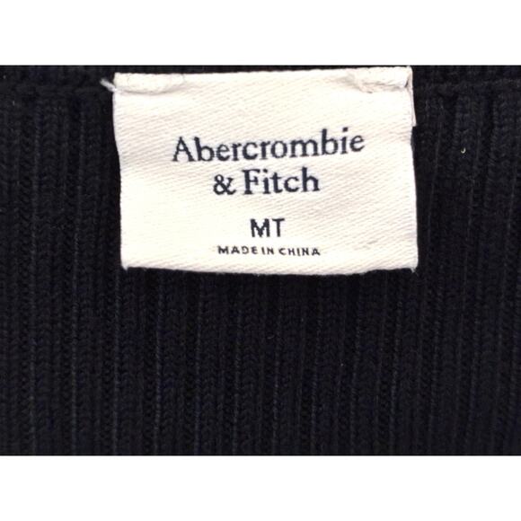 Abercrombie & Fitch Cutout Sweater Dress – Black, Size MT (Fits S) - Picture 4 of 10